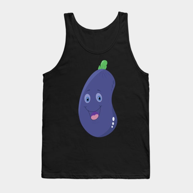 eggplant illustration Tank Top by illustrations-boom